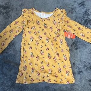 Girls yellow floral dress